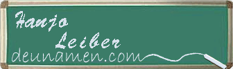 Hanjo Leiber Visitenkarte